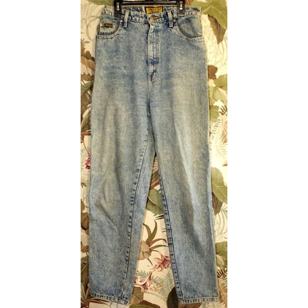 Vintage Sasson Modern Basics Light Wash High Rise Mom Jeans Size 14 31 Cotton